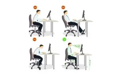 Four images of a man sitting at his computer.