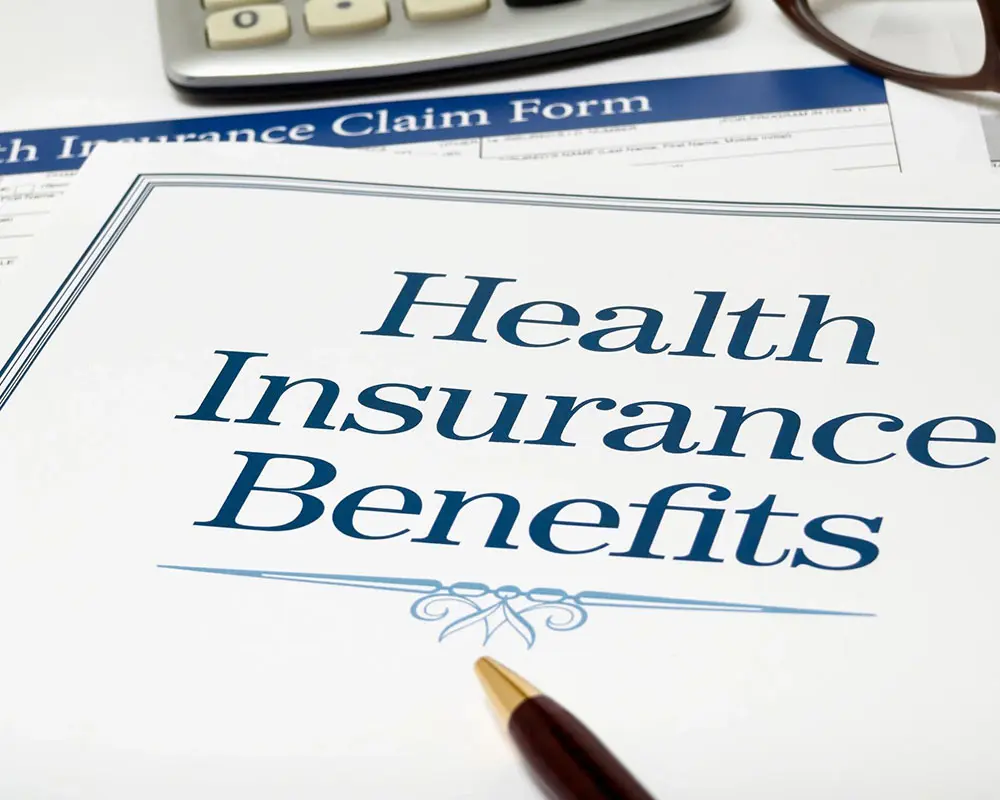 A health insurance benefits form and calculator.